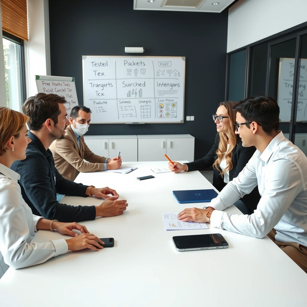 BrandFlowX team collaborating with clients