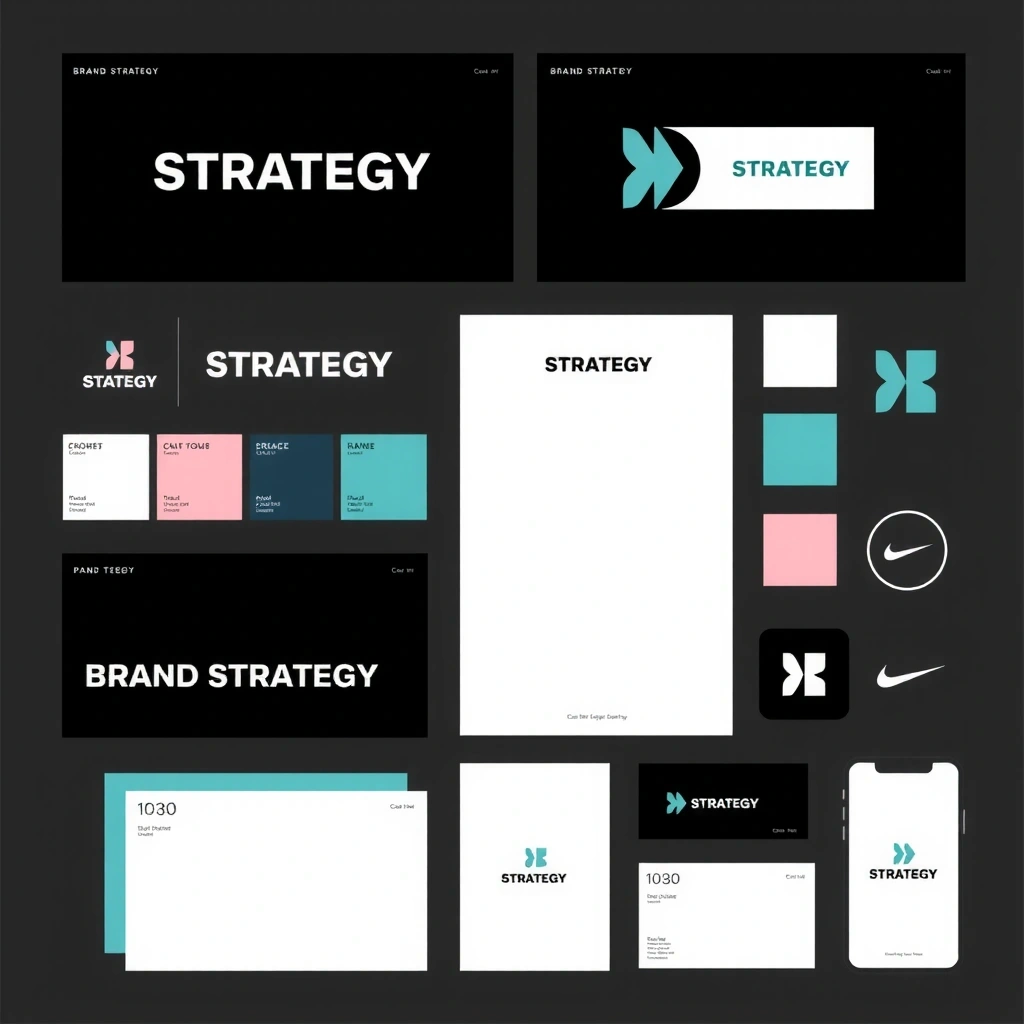 Brand strategy and identity development concept