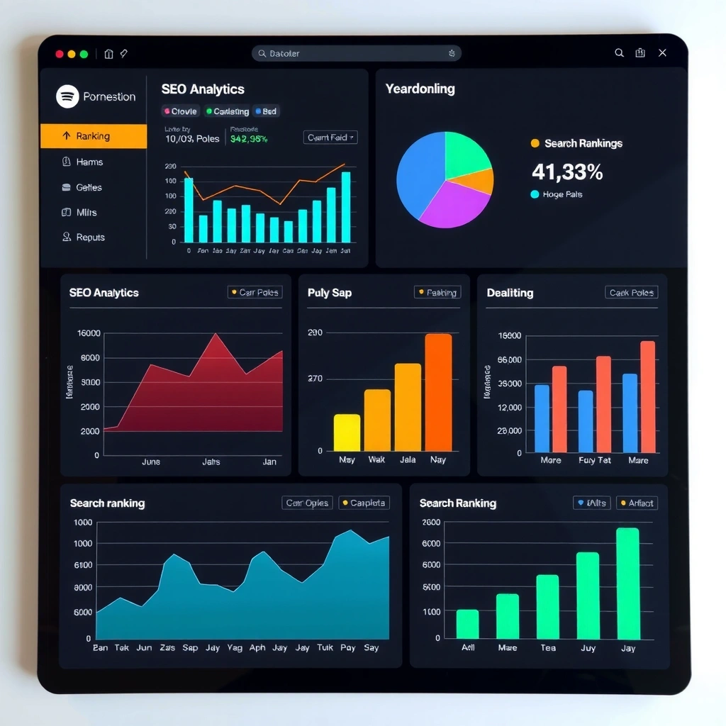 Digital marketing and SEO services illustration